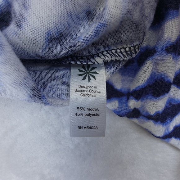 Athleta Womens Breezy‎ Tank Top Blue Abstract Print Sleeveless Athleisure Size S - Picture 6 of 6